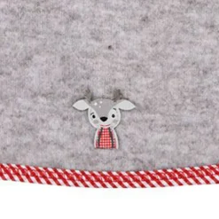 BONDI Trachten Fleecejacke 93720 - Grau / Rot | Babyjacke