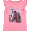 BONDI T-Shirt "Friends" mit Flügelärmel 36202 - Rosa | Mädchen Kurzarmshirt