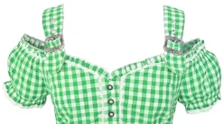 Carmen Trachtenbluse Bine mit Trägern - Grün