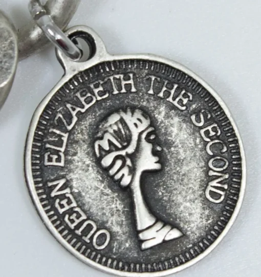 Charivari Kette mit Münzen, Fuchs und Steinbock