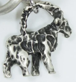 Charivari Kette mit Münzen, Fuchs und Steinbock