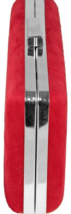 Clutch mit Hirschstickerei - Abendtasche für Damen - Rot