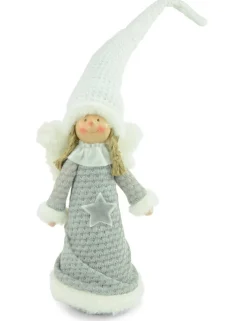 Dekofigur Engel "Lilly" Grau Weiß 30 cm | 70190