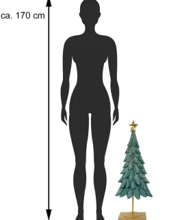 Dekofigur Tannenbaum Weihnachtsbaum aus Metall 76 cm | 22507 - Adventsdekoration