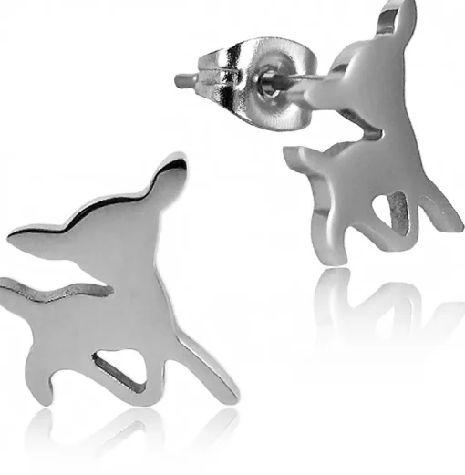 Edelstahl Ohrstecker Rehkitz