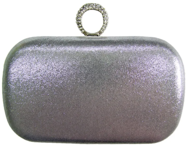 Elegante Damen Clutch Abendtasche "Mosaik" - Silber