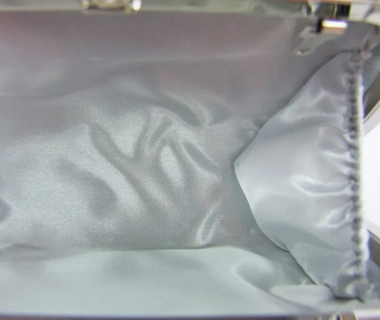 Elegante Damen Clutch Abendtasche "Mosaik" - Silber