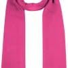 Fransen Schal Stola mit Kaschmir uni - Pink
