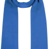 Fransen Schal Stola mit Kaschmir uni - Royalblau