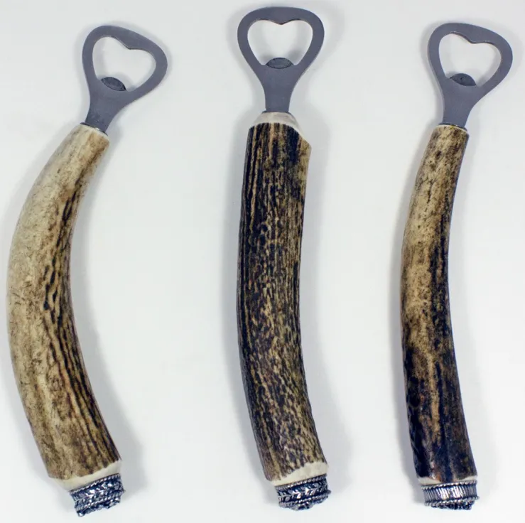 Funk Hirschhorn Flaschenöffner mit Zierkappe - Sternzeichen Krebs