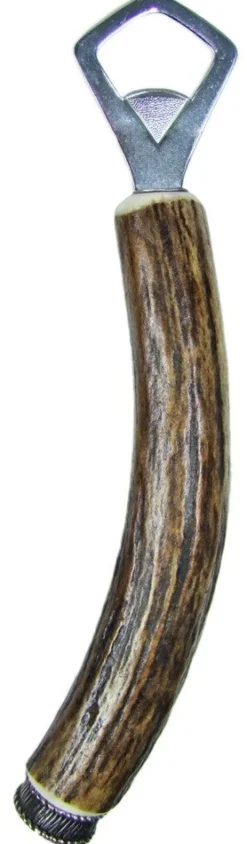 Funk Hirschhorn Flaschenöffner mit Zierkappe | Edelweiß