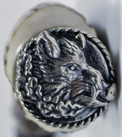 Funk Hirschhorn Flaschenöffner mit Zierkappe | Wildschwein