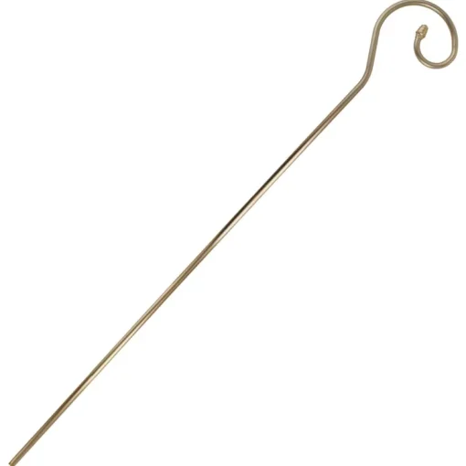 Goldener Sankt Nikolausstab Bischofstab - Metall 200 cm | Hirtenstab Weihnachten