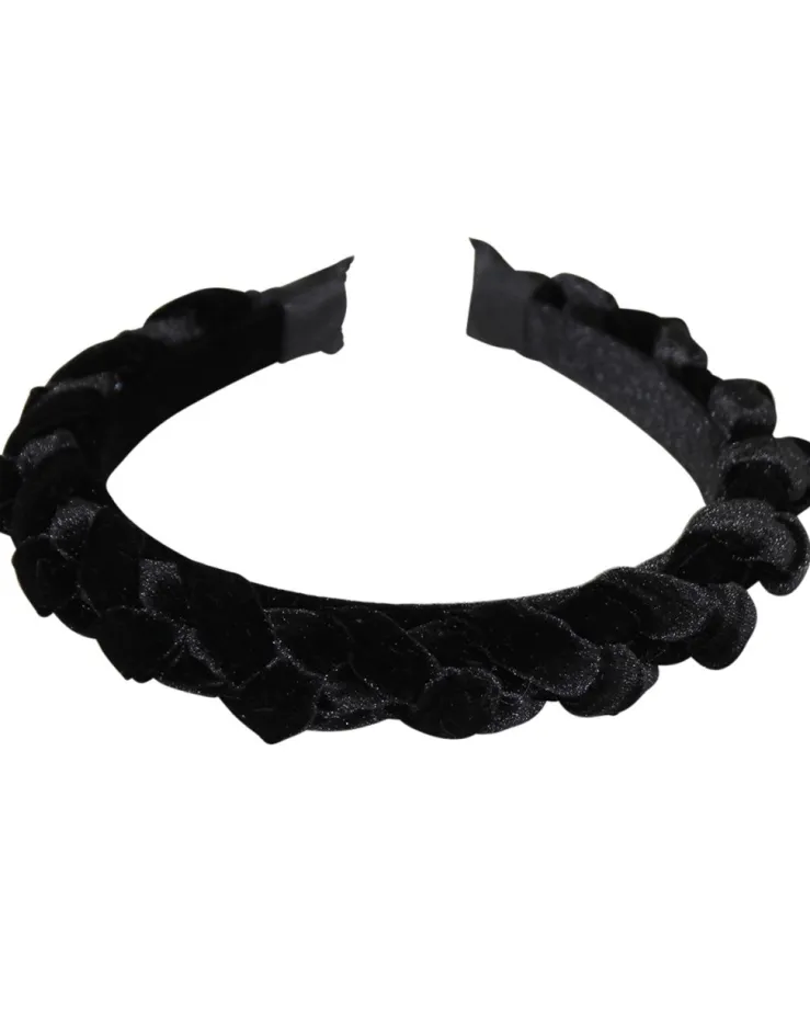 Haarreif "Aneta" in Samtoptik | Schwarz