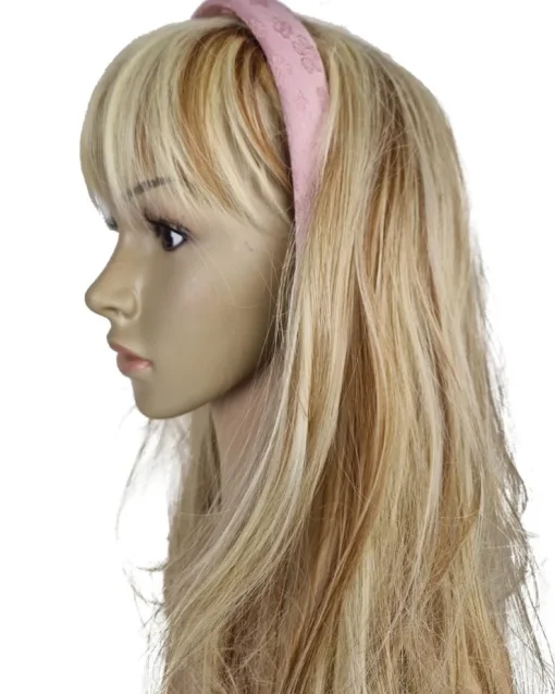 Haarreif "Marita" mit Blumenmuster | Rosa