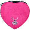 Herz Trachtentasche mit Hirsch | Pink