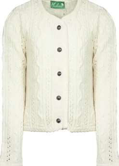Huber Trachten Strickjacke "Alia" für Mädchen | Creme Weiß