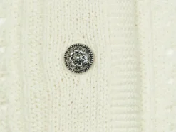Huber Trachten Strickjacke "Alia" für Mädchen | Creme Weiß