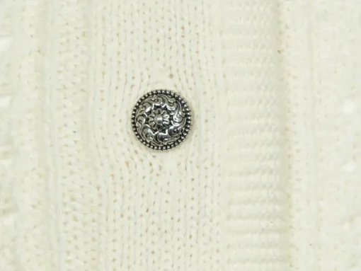 Huber Trachten Strickjacke "Alia" für Mädchen | Creme Weiß