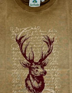 Isar-Trachten Jungen T-Shirt mit Hirschmotiv 52780 | Braun