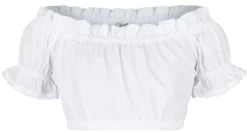 Isar-Trachten Kinder Carmen Dirndlbluse "Alina" 70729 | Weiß