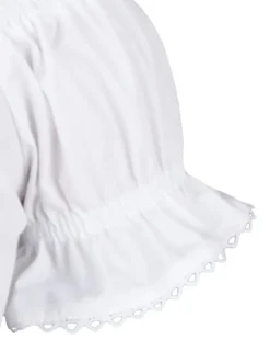 Isar-Trachten Kinder Carmen Dirndlbluse "Alina" 70729 | Weiß