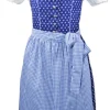 Isar-Trachten Kinder Dirndl "Melanie" 3-tlg. mit Bluse 64376 | Traditionell Blau