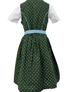 Isar-Trachten Kinder Dirndl "Lotte" 3-tlg. mit Bluse 52418 | Grün Blau