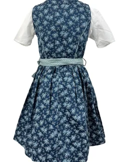 Isar-Trachten Kinder Dirndl "Emma" 3-tlg. mit Bluse 63112 | Blau