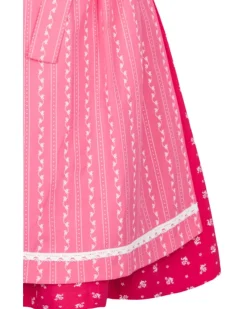 Isar-Trachten Kinder Dirndl "Victoria" 3-tlg. mit Bluse 52415 | Pink Rosa