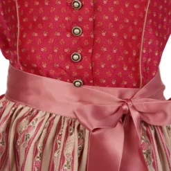 Isar-Trachten Kinder Dirndl "Nadine" 3-tlg. mit Bluse 43232 | Festlich Beere Taupe