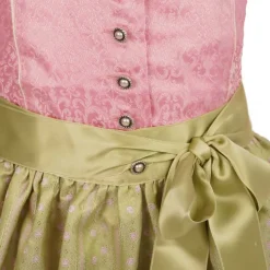 Isar-Trachten Kinder Dirndl "Prinzess" 3-tlg. mit Bluse 43102 | Festlich - Rosa Grün