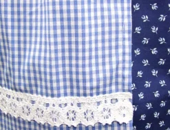 Isar-Trachten Kinder Dirndl "Melanie" 3-tlg. mit Bluse 64376 | Traditionell Blau