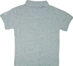Isar-Trachten Kinder Poloshirt "Benjamin" mit Hirschstickerei | Grau