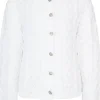 Isar-Trachten Kinder Strickjacke "Leonie" Ajourmuster 47063 | Weiß