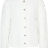 Isar-Trachten Kinder Strickjacke "Leonie" Ajourmuster 47063 | Natur