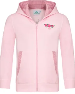Isar-Trachten Mädchen Sweatshirt Hoodie mit Stickerei 57303 | Rosa
