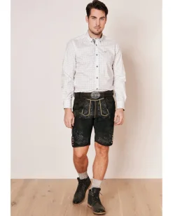 Krüger BUAM Trachtenhemd "Johann" mit Muster 912467 | Weiß Grün