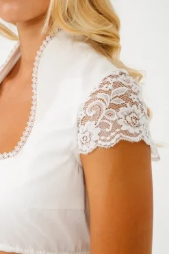 Krüger Collection Damen Dirndlbluse "Cara" 26101 - Ecru