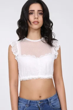 Krüger Collection Damen Dirndlbluse "Anisa" 39142 - Ecru