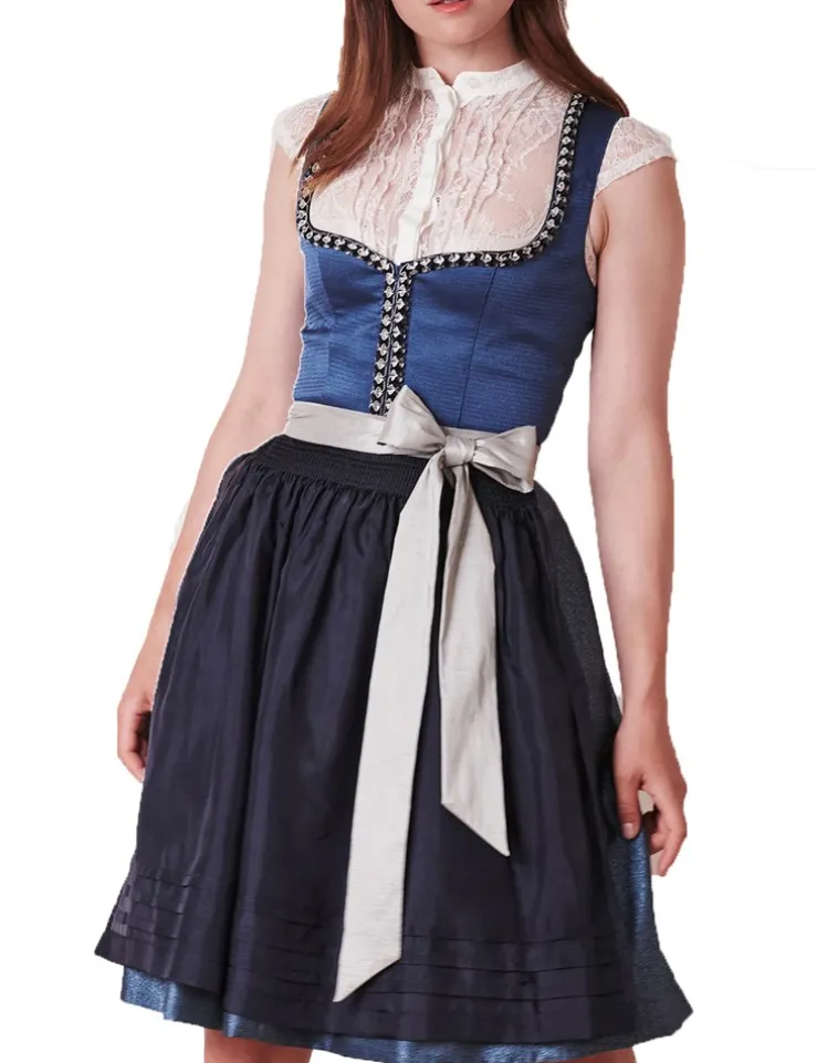 KRÜGER Collection Dirndl "Stefanie" 102761 | Blau 60cm