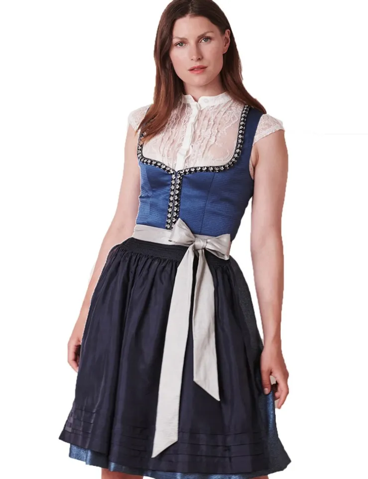 KRÜGER Collection Dirndl "Stefanie" 102761 | Blau 60cm