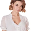 Krüger Collection Dirndlbluse "Luka" Kurzarm 211466 | Ecru