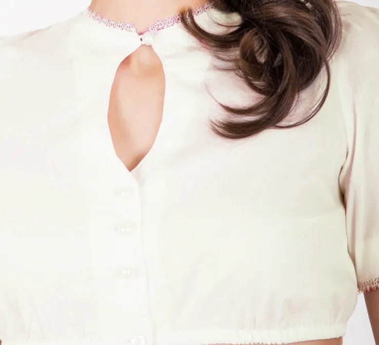 Krüger Collection Dirndlbluse "Karla" Traditionell | Ecru