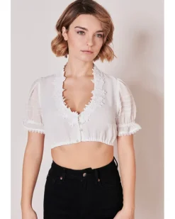 Krüger Collection Dirndlbluse "Luka" Kurzarm 211466 | Ecru