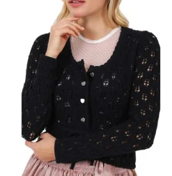 Krüger Damen Trachten Strickjacke "Florentine" 38701 | Schwarz