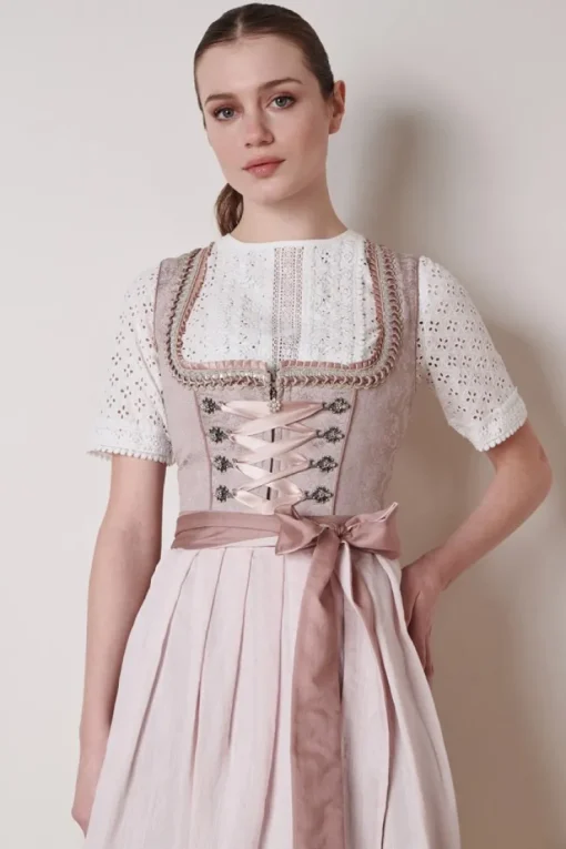 Krüger Dirndl "Enid" Elegant 114265 | Rosa - 70cm
