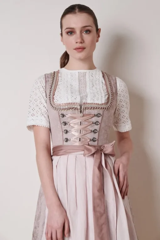 Krüger Dirndl "Enid" Elegant 114265 | Rosa - 70cm