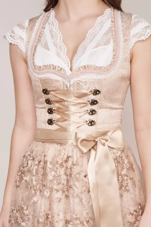 Krüger Dirndl "Kailia" Spitzenschürze 417565 | Natur 60cm