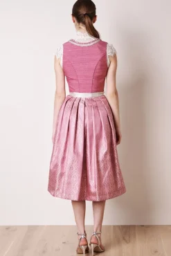 Krüger Dirndl "Pati" mit Spitzenschürze 116165 | Pink 70cm